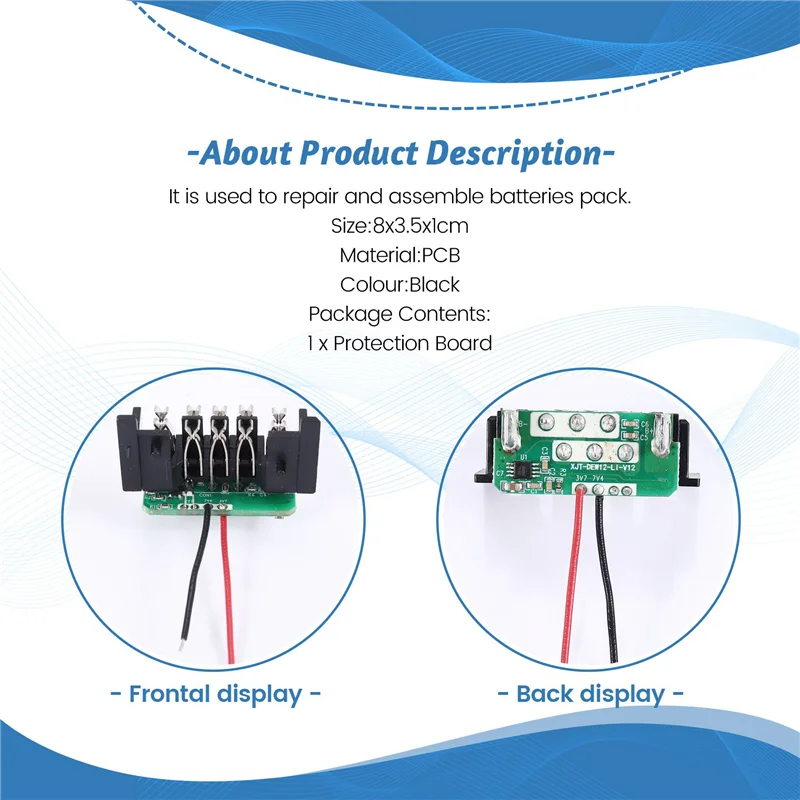 

DCB120 Electric Drill Battery PCB Charging Protection Circuit Board For 12V 10.8V Li- Battery