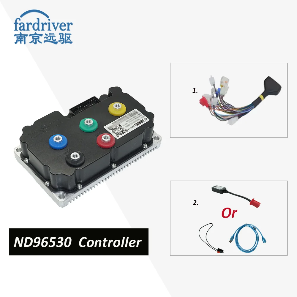 FARDRIVER ND96530 High Power Electric Motorcycle Controller 530A For 6KW BLDC Programmable QSMotor