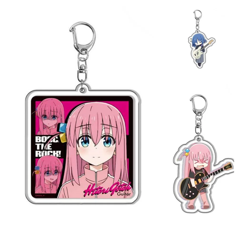 

9PCS Charm Anime Bocchi the Rock Acrylic Keychain Model Cosplay Characters Ornament Accessories Goods Collection Gifts