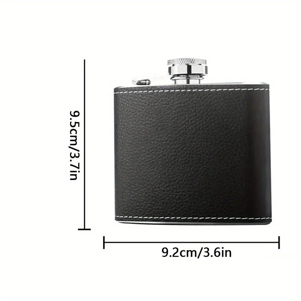 Personalized Groomsmen Hip Flask Custom Engraved Name Leather Wrapped Stainless Steel Pocket Flask Wedding Anniversary Keepsake
