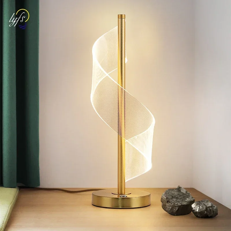 Nordic LED Table Lamp Indoor Lighting Dimmable Touch Switch Bedroom Bedside Light Living Room Hotel Novelty Decoration Desk Lamp