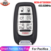 KEYECU 7 Buttons M3N-97395900 For Chrysler Pacifica 2017 2018 2019 2020 Voyager 2021 2022 2023 433MHz Remote Key Fob 68217832AC