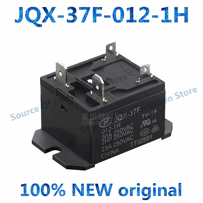 5PCS Relay JQX-37F-012-1H 30A 4Pin HF37F-012-1H Brand New Original SFD-112DM