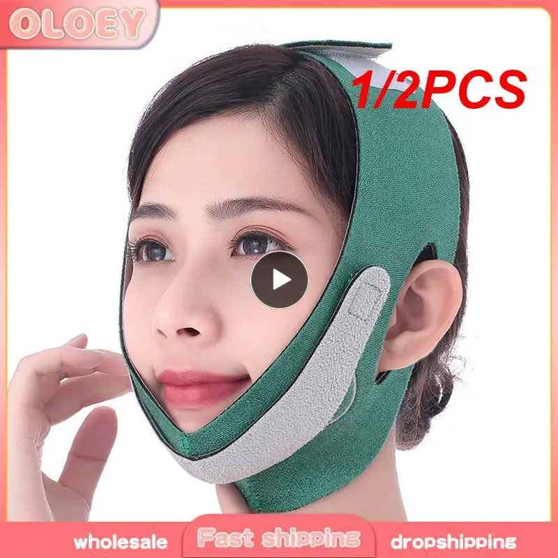 1/2pcs Farben Graphen Gesichts abnehmen Bandage v Shaper Gesicht Doppel kinn reduzieren Entspannung Gürtel Form Lift Band Hautpflege