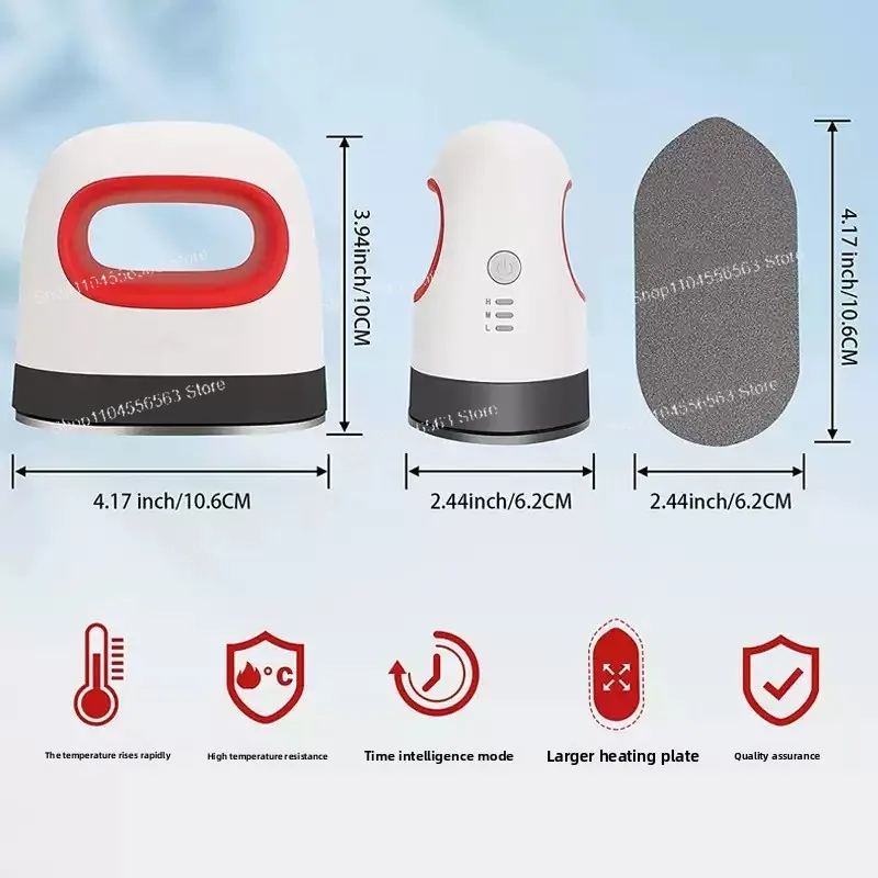 

Portable Mini Heat Press Machine, 3 Speed Temperature Control for T-Shirts Hats Shoes Socks and Home DIY Crafts