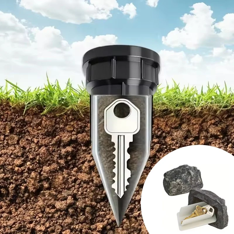 Sprinkler Key Hider Realistic Sprinkler Key Cash Hider Holder for Outdoor Garden Yard Easy Push Into The Ground