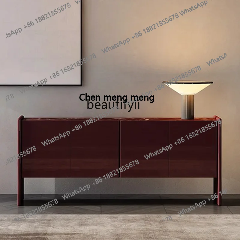 

Italian porch, side cabinet, modern simple and minimalist paint side, side cabinet, high-end TV, locker H