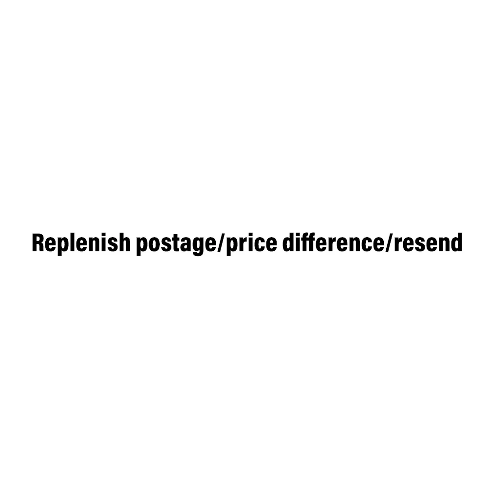 Replenish postage/price difference/resend/
