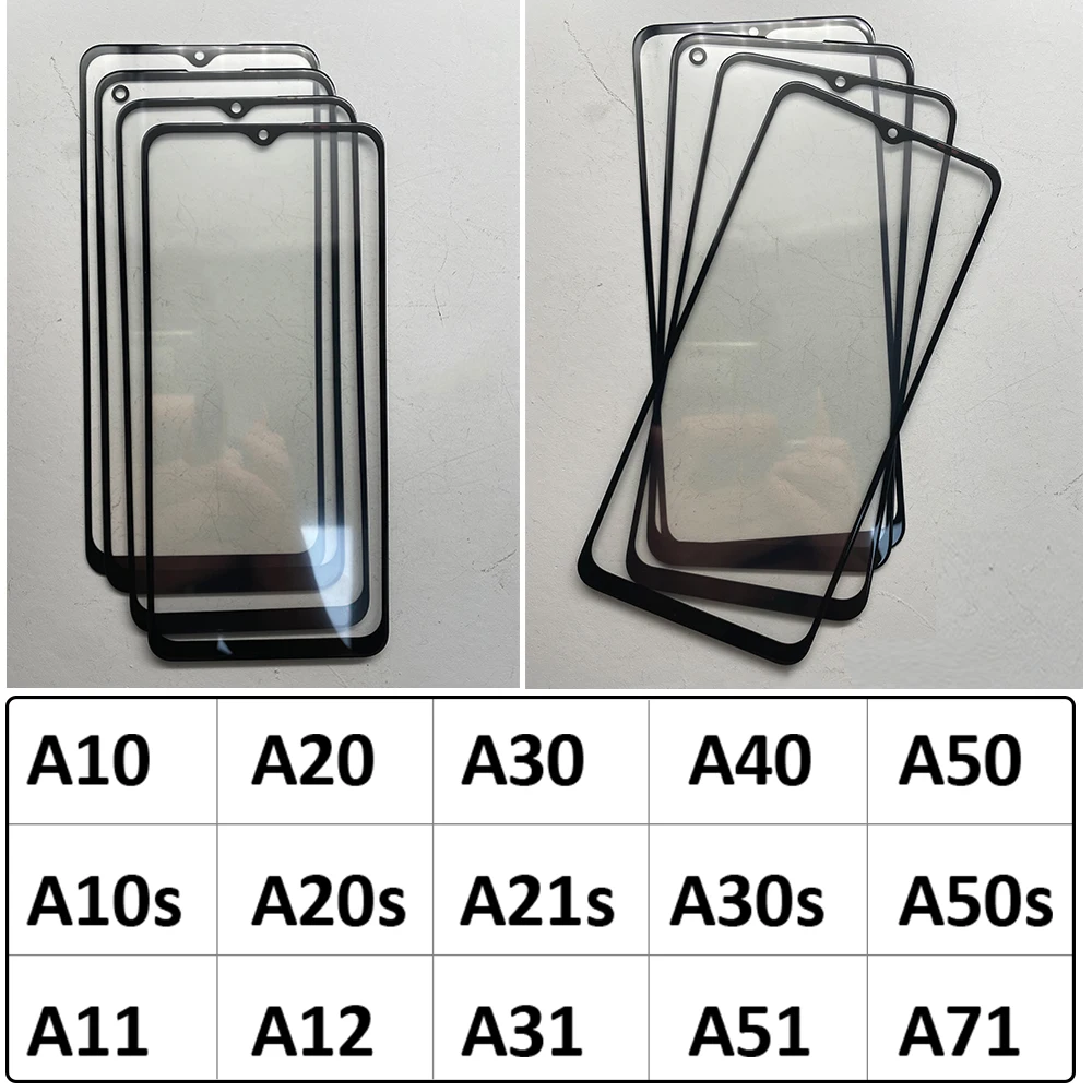 GLASS OCA LCD Front Outer Lens For Samsung A10 A20 A30 A40 A50 A10s A20s A30s A50s A11 A21s A31 A51 A71 A12 Touch Screen Display