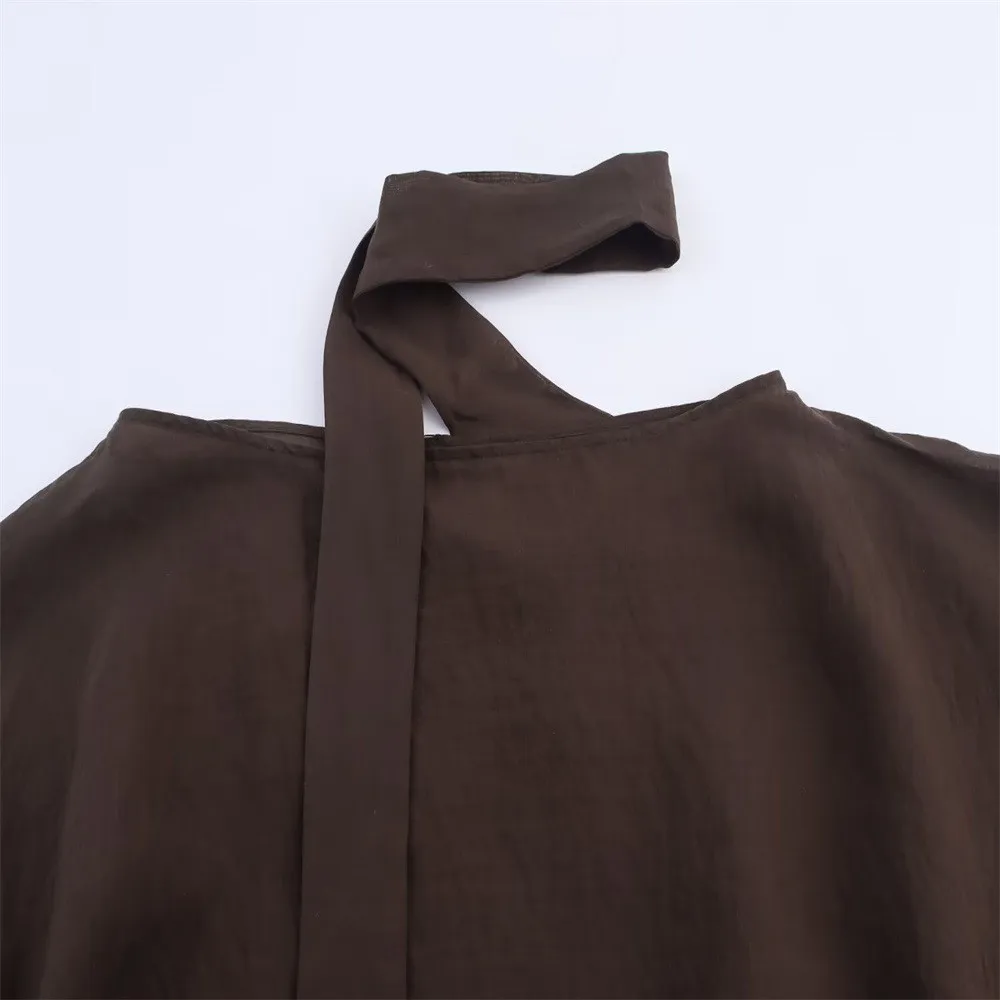 Casual Loose Fit Cape with Pullover Eco Friendly Pattern Regular Length Round Neck Japanese Korean Casual Summer Women Cape