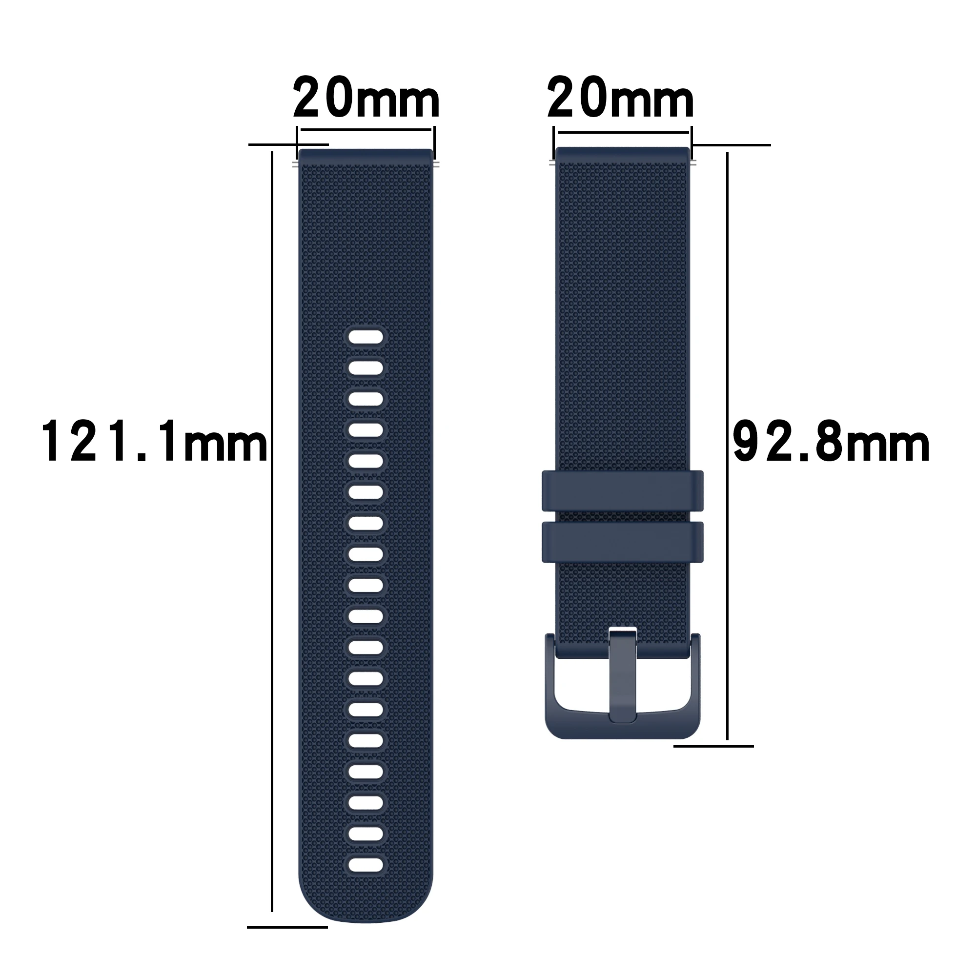 20mm Silicone Watch Strap For Amazfit GTR/GTS 4 Mini Strap Strap For Amazfit GTS/2e/GTS 4/GTS 3 Strap For Amazfit Bip/3/U Pro