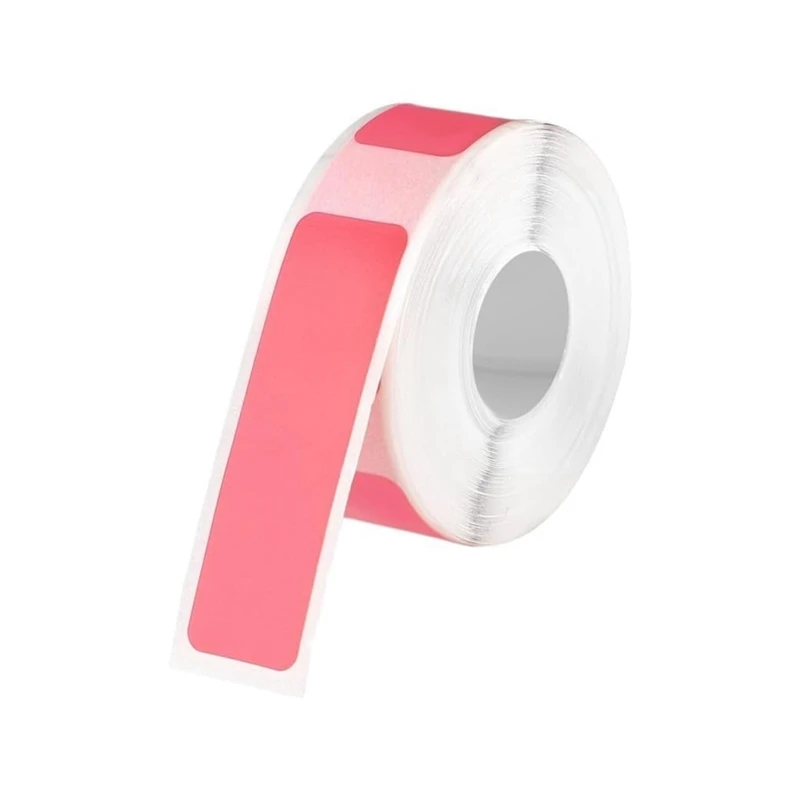 Super Sale Dedicated Cable Label Rolls for B18 N1, Waterproof White & Colorful Self-Adhesive Thermal Sticker Tape, Assorted Pink