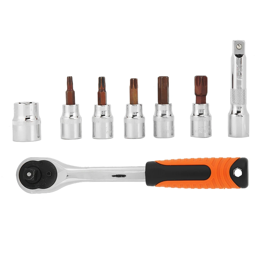 

8 шт. набор фиксированных гаечных ключей с храповым механизмом для Jeep Wrangler TJ JK JL 1997-2019 - профессиональный авторемонт, безопасная головка