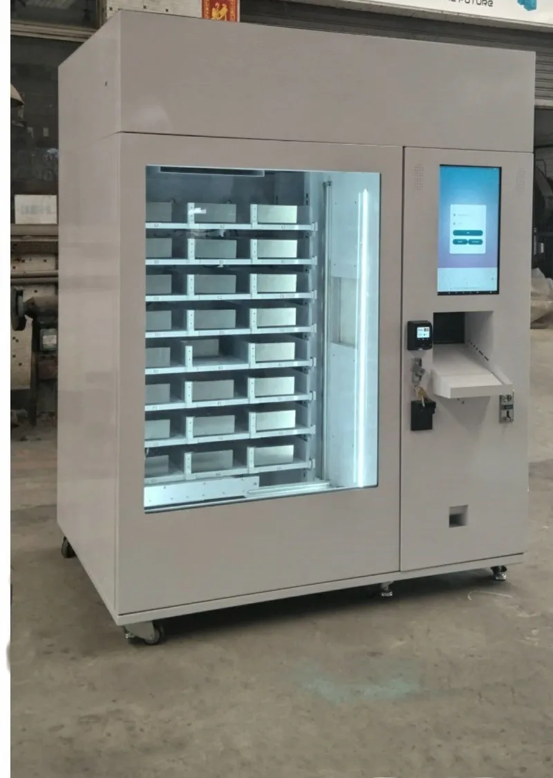 Customized Automatic Hot Food Vending Machine Smart Dispenser With Microwave for Cooked Meals Pizza Burgers and Boxed Lunches