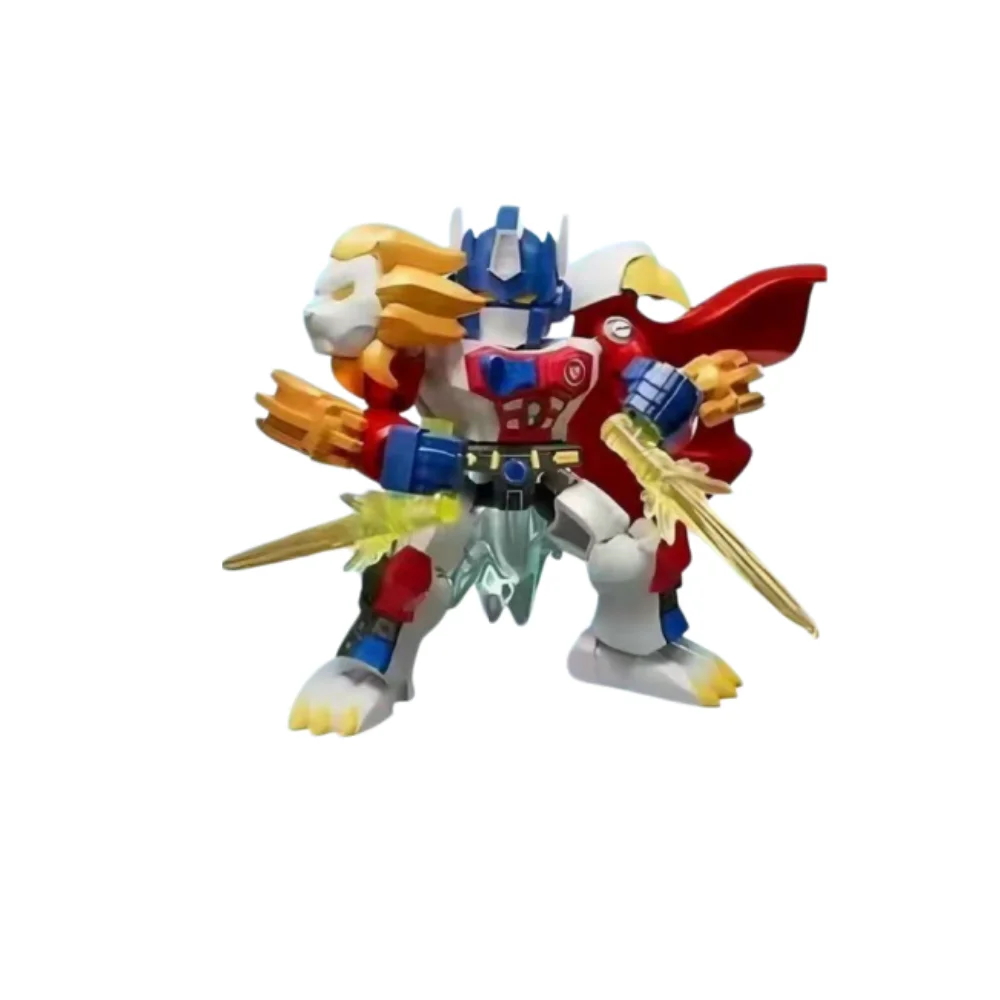 Blokees Licensed Transformers Defender Version 07 Power of the Beast Building Blocks Model Kit Collectible Desktop Decor Gift