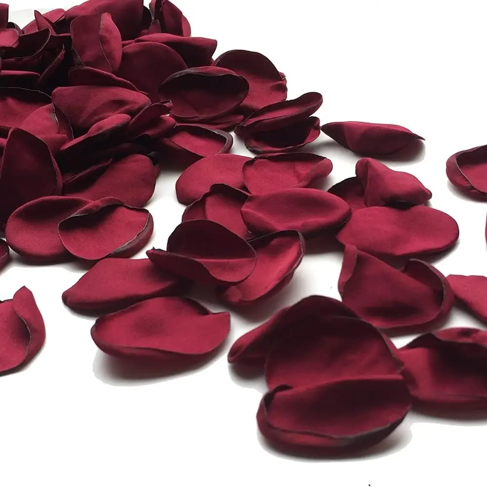 100 pezzi romantici fiori di rosa artificiali petali di raso fatti a mano matrimonio accessori da sposa decorazione di san valentino