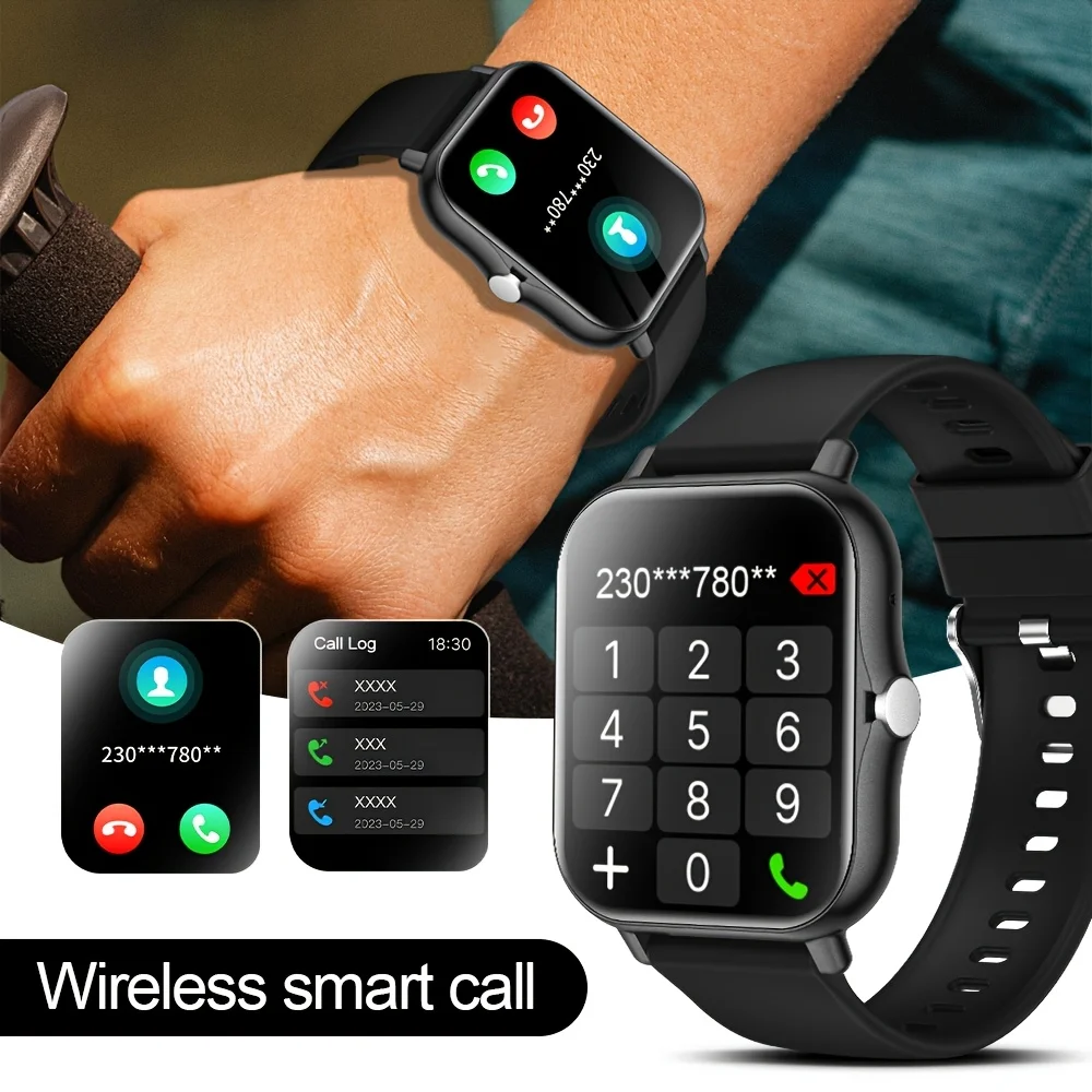The Highly Sought-after Multi-functional Smartwatch of 2026 Features a Full Touch Display, Silicone Strap
