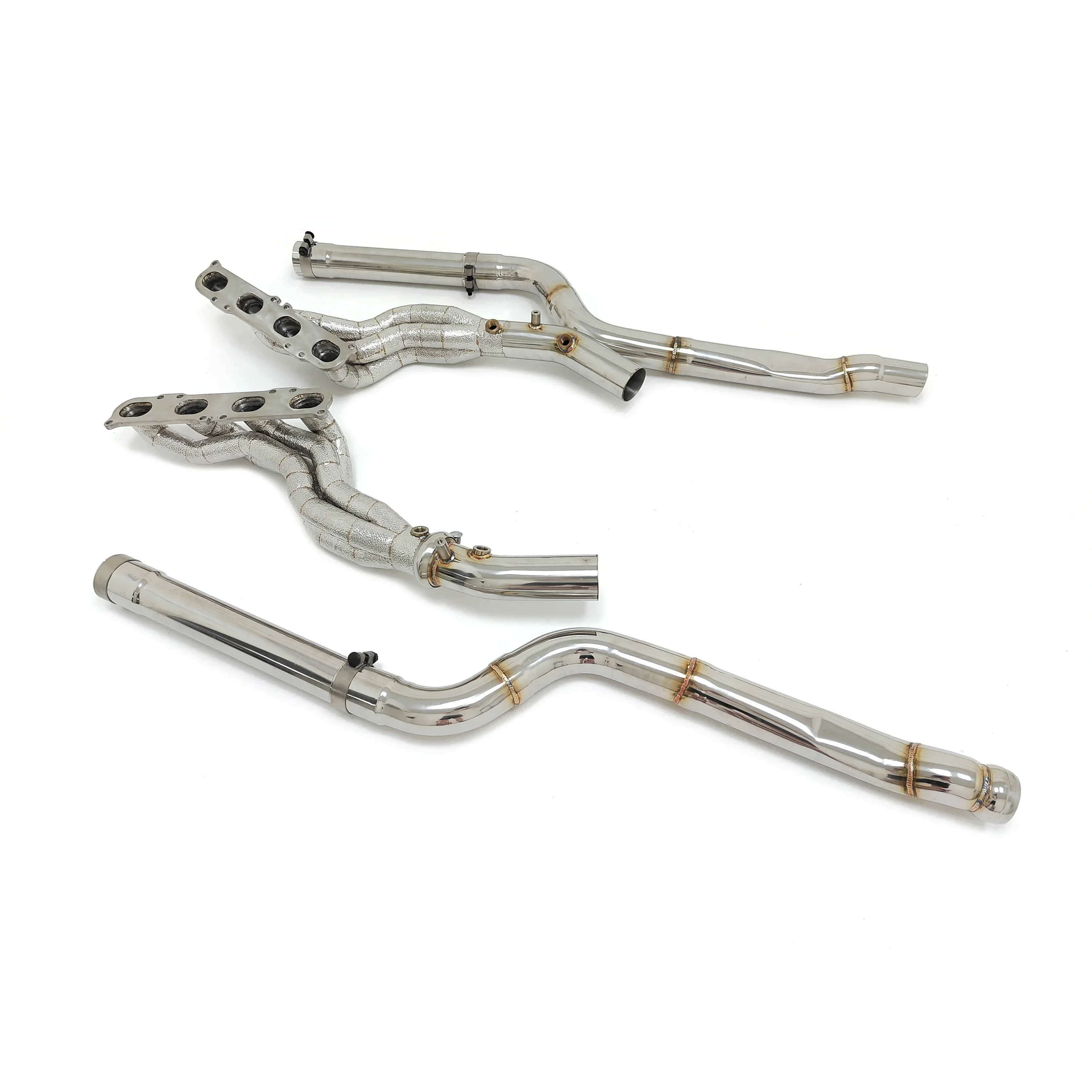 CSZ Tuning Exhaust System For Mercedes Benz C63 AMG W204 6.2L V8 Long Tube Headers Manifold