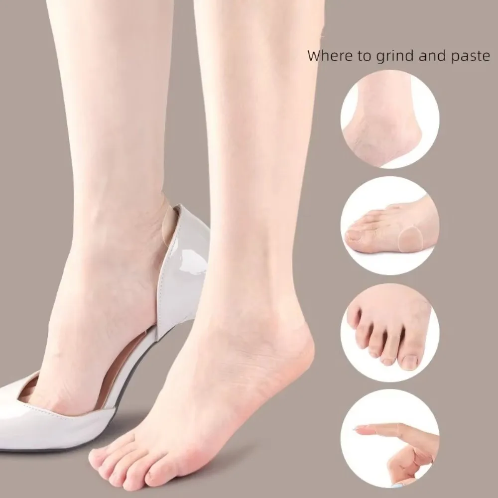 Tools Anti-wear Invisible Heel Patches Gel Invisible Gel Heel Protector Cushion Adhesive Adhesive Heel Patch Women Men