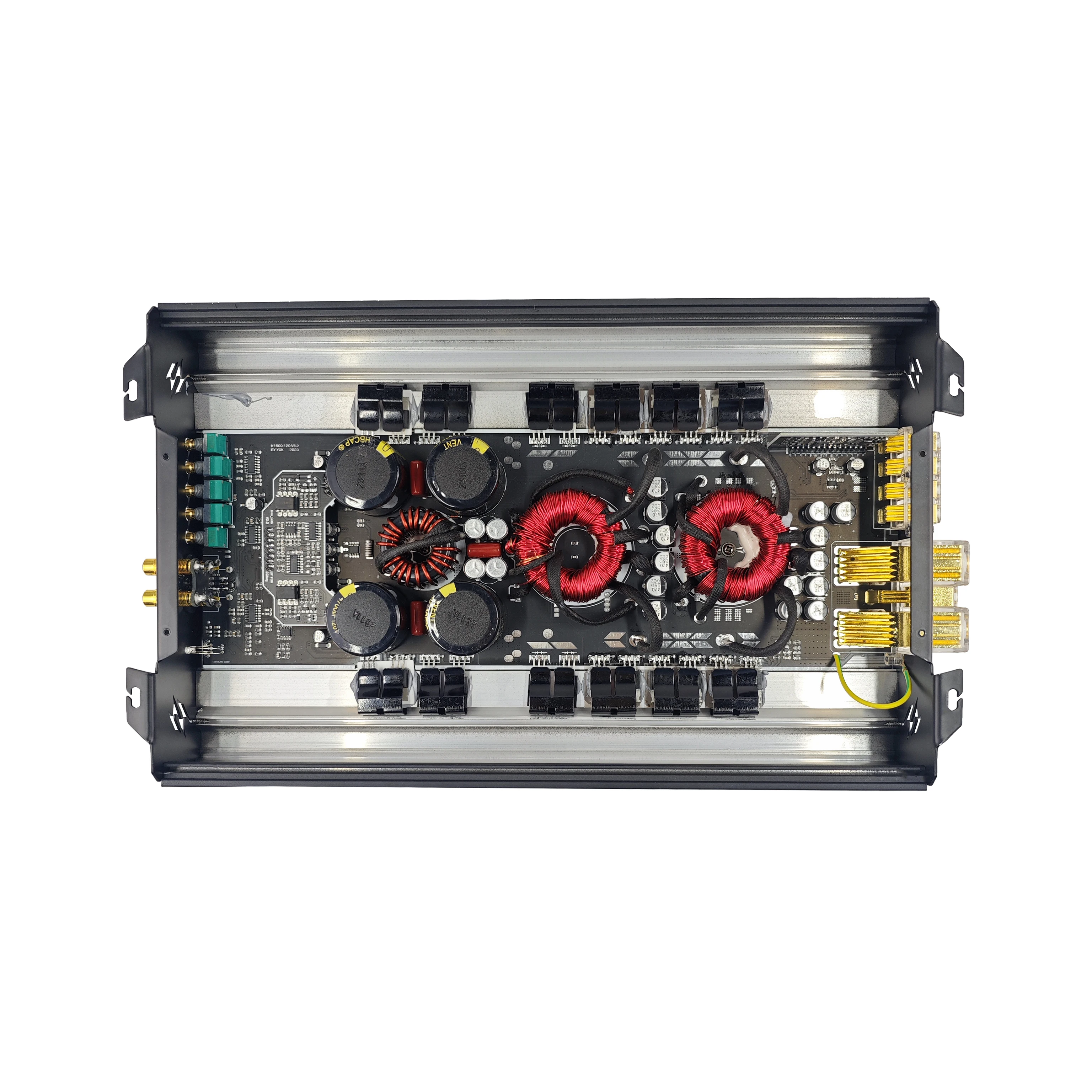 Amplificador Mono Classe D de 1500 Watts Conectável com Crossovers e Controle de Graves para Som de Carro, Amplificador Mono Coreano