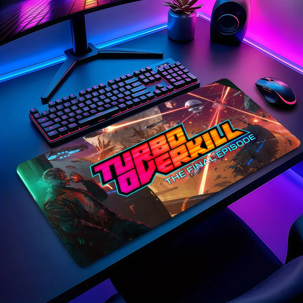T-Turbo O-Overkill Mouse Pad Non-slip Thickened MousePad Large Writing Lockedge Office Student Gaming Cushion