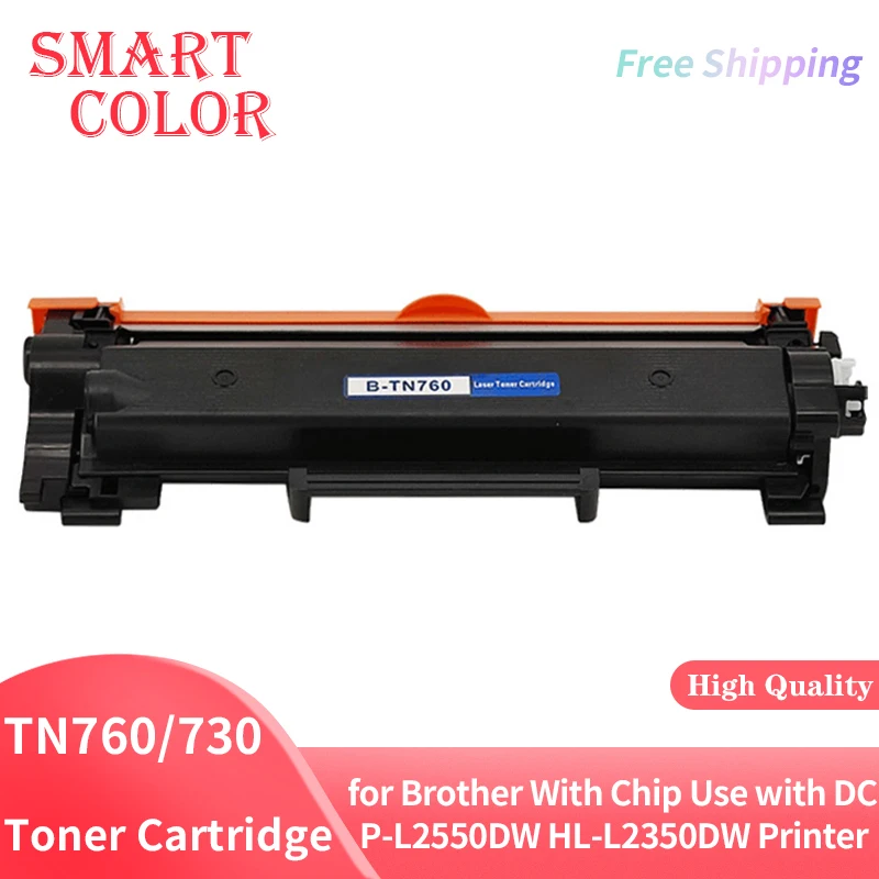 

TN760 TN730 Тонер-картридж, совместимый с Brother TN-760 TN-730 с чипом, с принтером DCP-L2550DW HL-L2350DW MFC-L2750DW