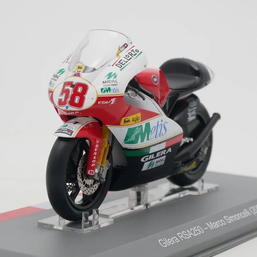

Ixo 1:18 Scale Diecast Alloy Moto GP 2008 Gilera RSA250 Marco Simoncelli Motorcycle Toys Cars Model Classics Adult Gifts Display