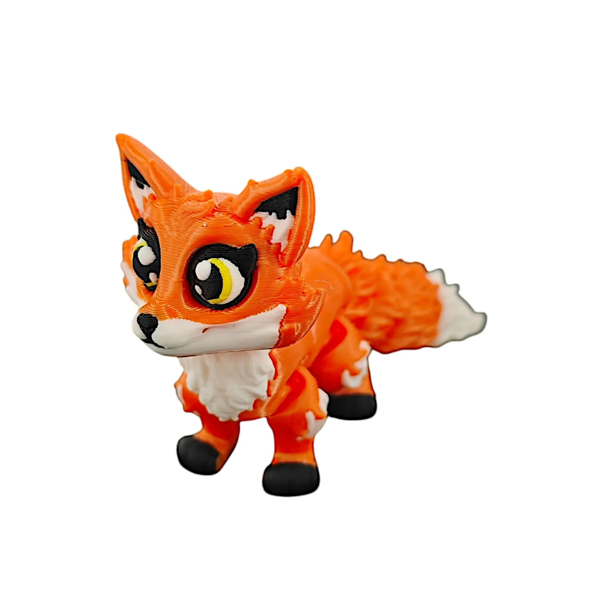 جديد ثلاثية الأبعاد لعبة مطبوعة نماذج للحيوانات صغيرة لطيف الثعلب التماثيل عناصر مصغرة سطح المكتب الحلي ديكورات المنزل هدايا الأطفال