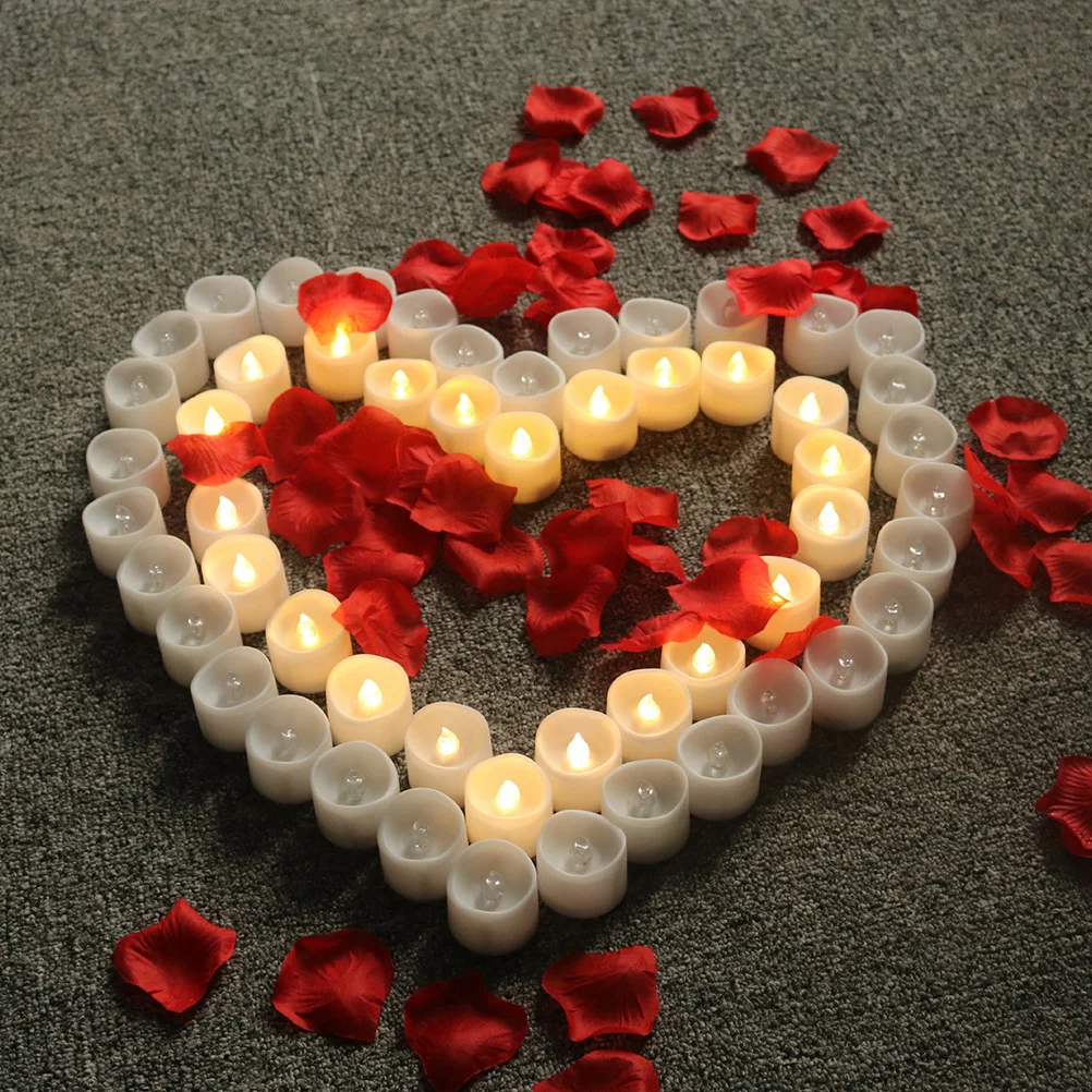 

12Pcs LED Tea Lights Flameless Operated Soft Light No Glare Flicker Radiation Eye Protection Birthday Festivals