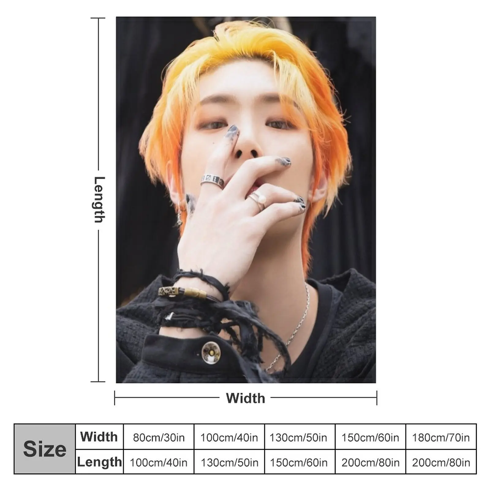 MINGI ATEEZ - SPIN OFF: FROM THE WITNESS HALAZIA Throw Blanket Warm Blanket Weighted Blanket