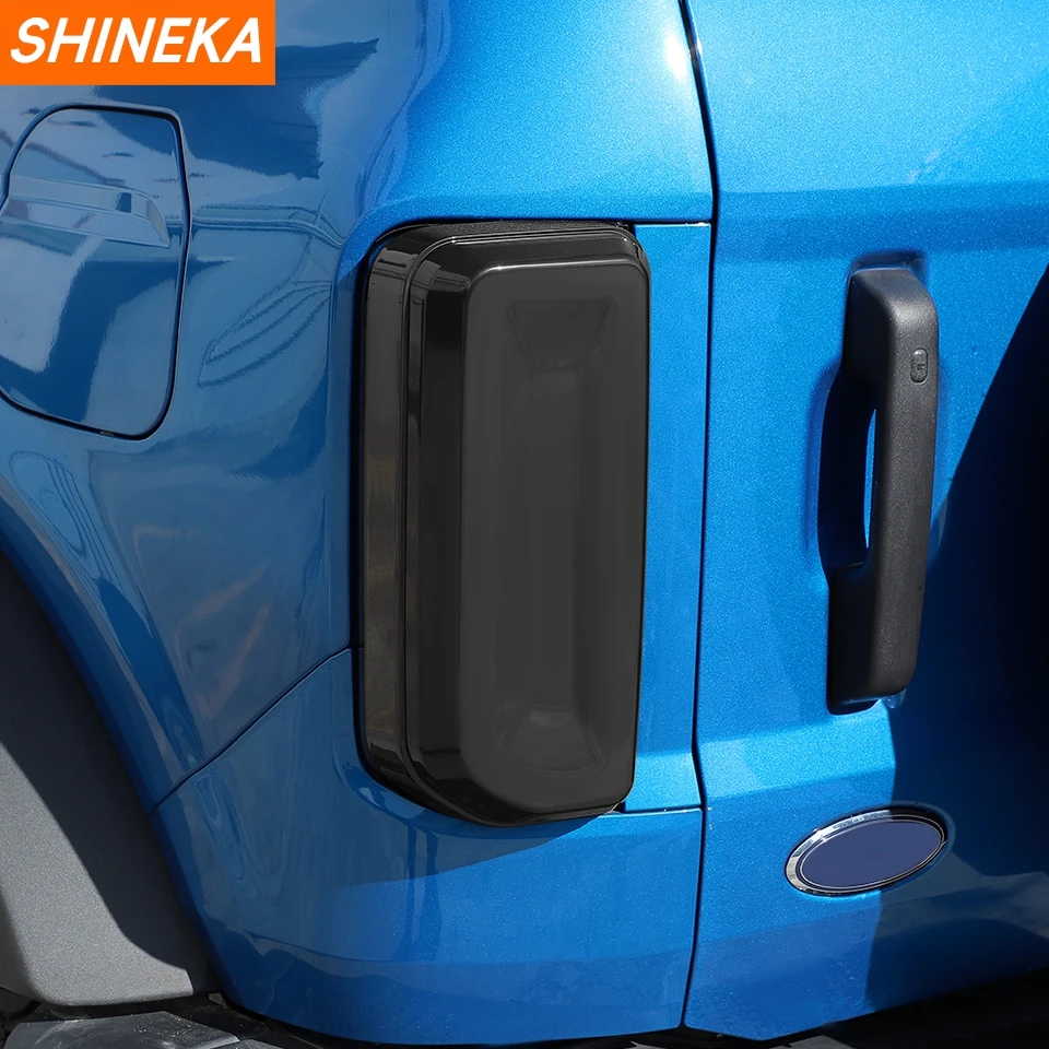 

SHINEKA задний фонарь автомобиля, декоративная крышка для Ford Bronco 2021 2022 2023 2024, внешняя крышка заднего фонаря, аксессуары