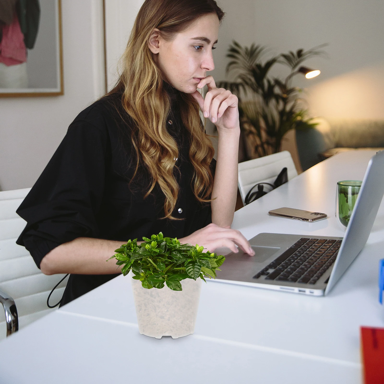 

10pcs Square Aeration Root Control Planter Drainage Holes Durable Plastic Nursery Pots For Succulents Indoor Outdoor Garden