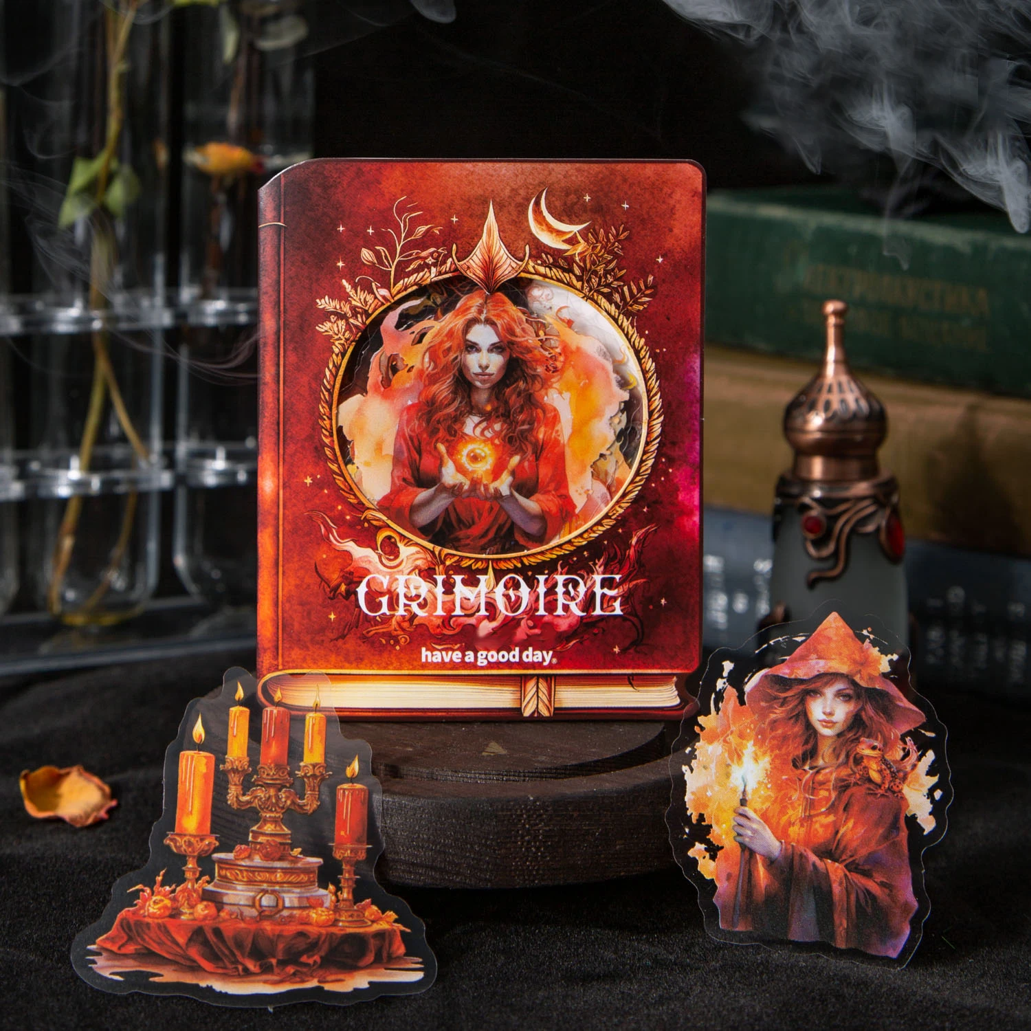 40piece/set Retro PET Stickers Sacred Book Series British Dream Handbook DIY Decorative Material Stickers Witch Theme Collage