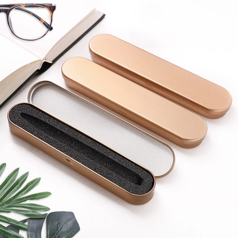 Pen Gift Metal Box Fountain Ballpoint Creative Packaging School Office Student Supplies Luxury Metal Stationery Teacher