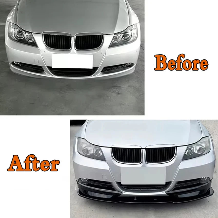 

For BMW 3 Series E90 E91 320i 325i 2005 - 2008 Car Front Bumper Spoiler Lip,Splitter Diffuser Car Styling Upgrade.