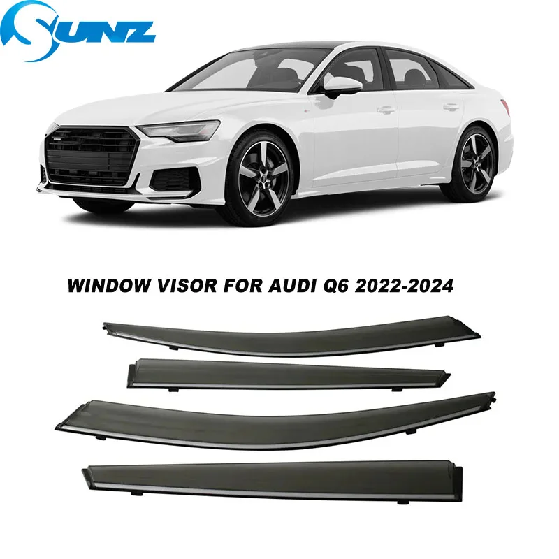 

Car Window Visor Deflector For Audi Q6 2022 2023 2024 Car Styling Accessories Weathershield Rain Deflectors Guards Cover