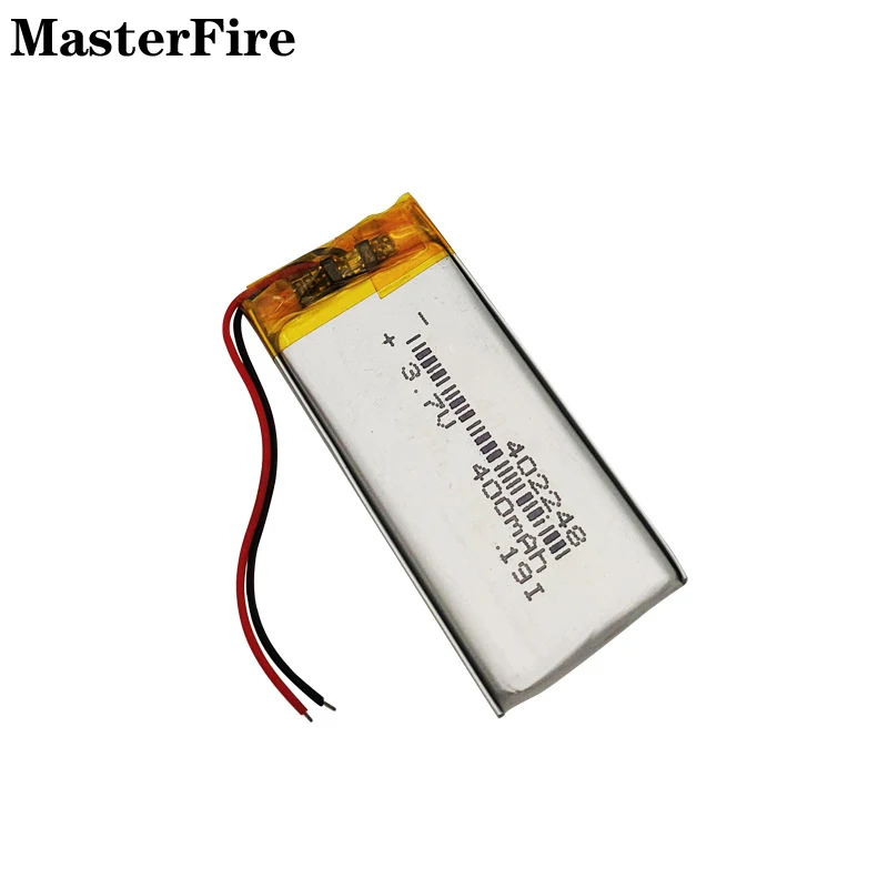 Wholesale 402248 3.7V 400mah Rechargeable Lithium Polymer Battery for Bluetooth Headset Smart Watch Electric Toothbrush Toy Cell