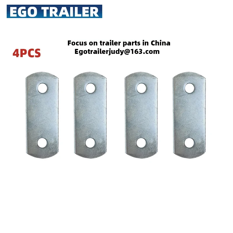

EgoTrailer 4 шт., ПРУЖИННЫЕ РЕМКИ для прицепа, пластина, 14 мм, отверстия для оси прицепа, 2 отверстия