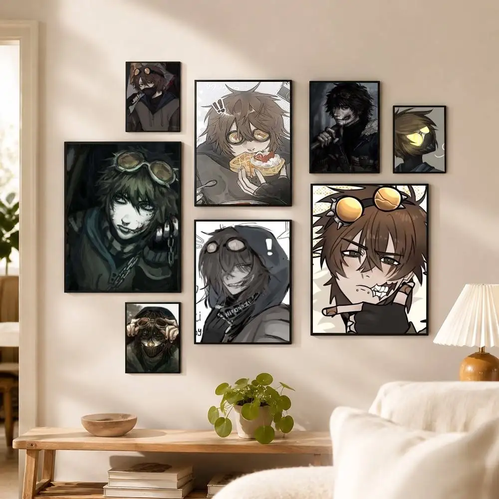 Creepypasta T-Ticci-Toby  Poster High Quality Dorm Living Room Aesthetic Wall Decoration Painting Stickers Gift