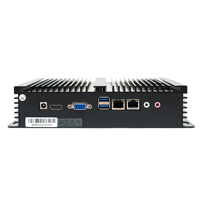 Convenient Maintenance Fanless Mini PC Core I3 10110U DDR4L SODIMM Dual LAN Barebone System for Industrial Use AU US CN plugs