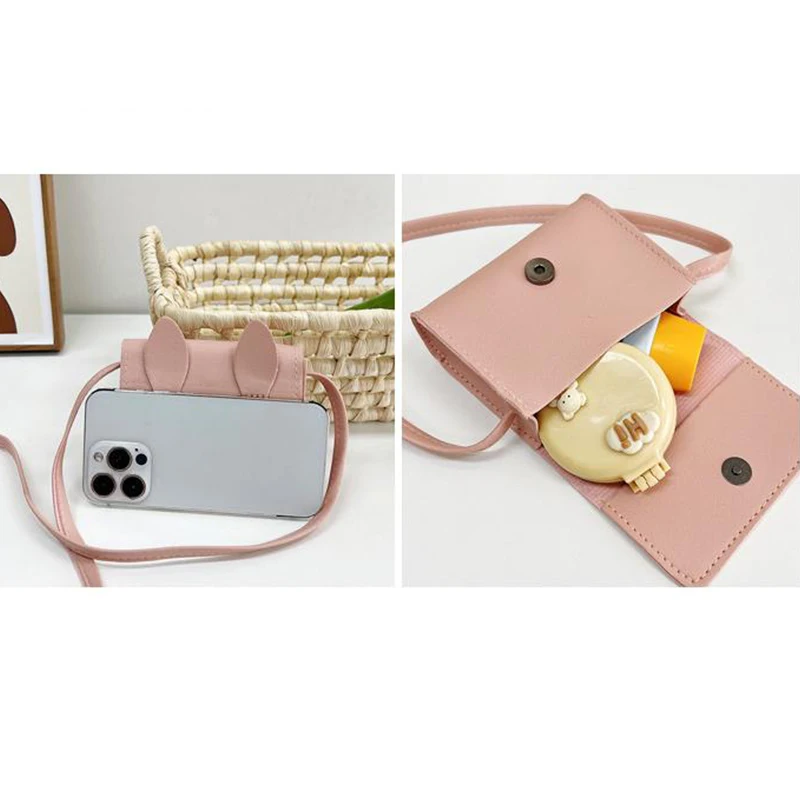 Kids Cute Rabbit Baby Girls Small Crossbody Bags Cartoon Mini Coin Purse Handbags Children'S Accessories Small Shoulder Bag