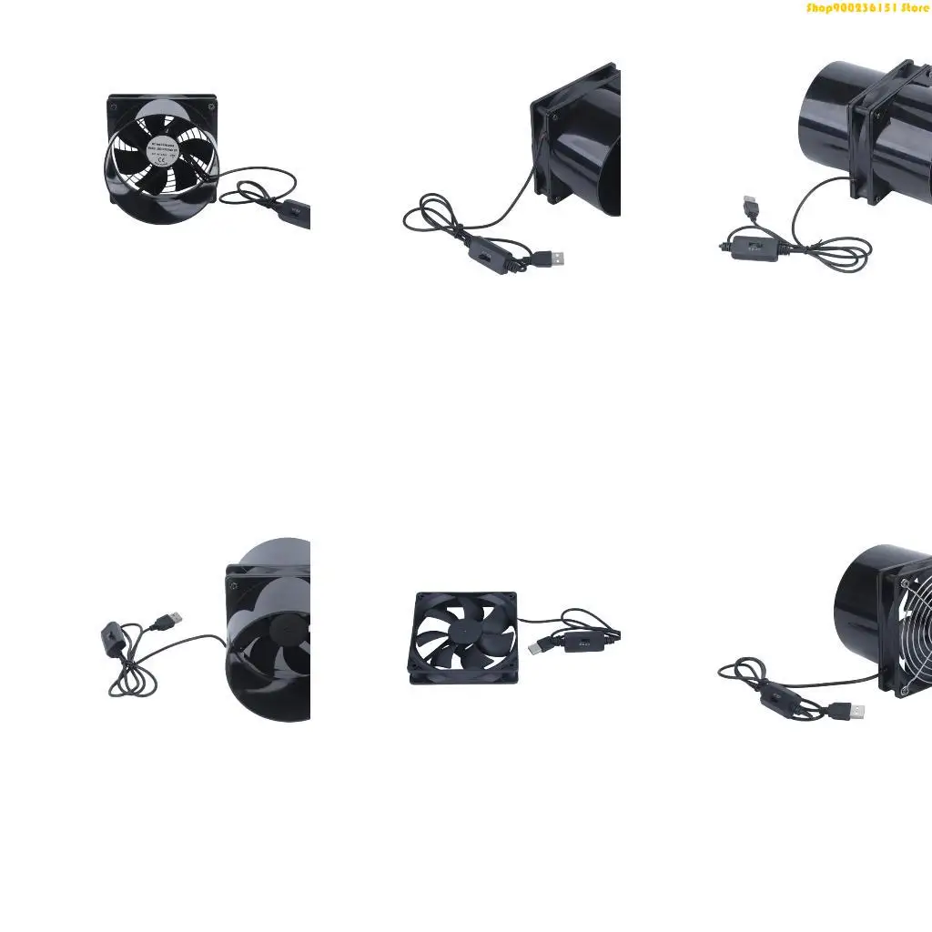G92C Pet Zone USB Exhaust Fan with 3 Speed Mode for Daily Odor Relief
