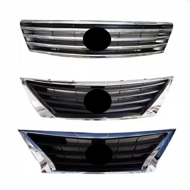 

For Nissan Versa Sunny 2005-2017 Modified Chrome Grille Bumper Net Radiator Grill Car Accessories