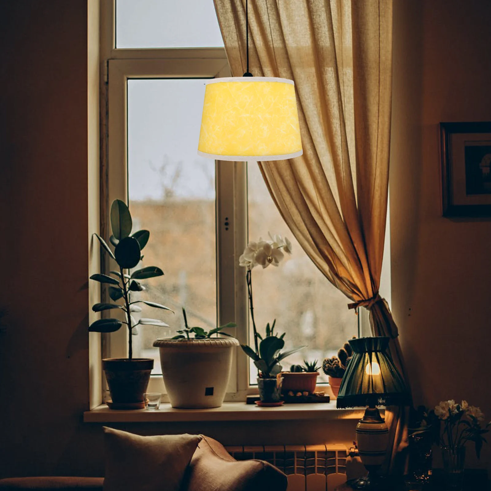 

2 Rolls Lamp Shade Material DIY Roll Light Cover Pre-Cut Material for Table Floor Lamp Use Lampshade Making Tools