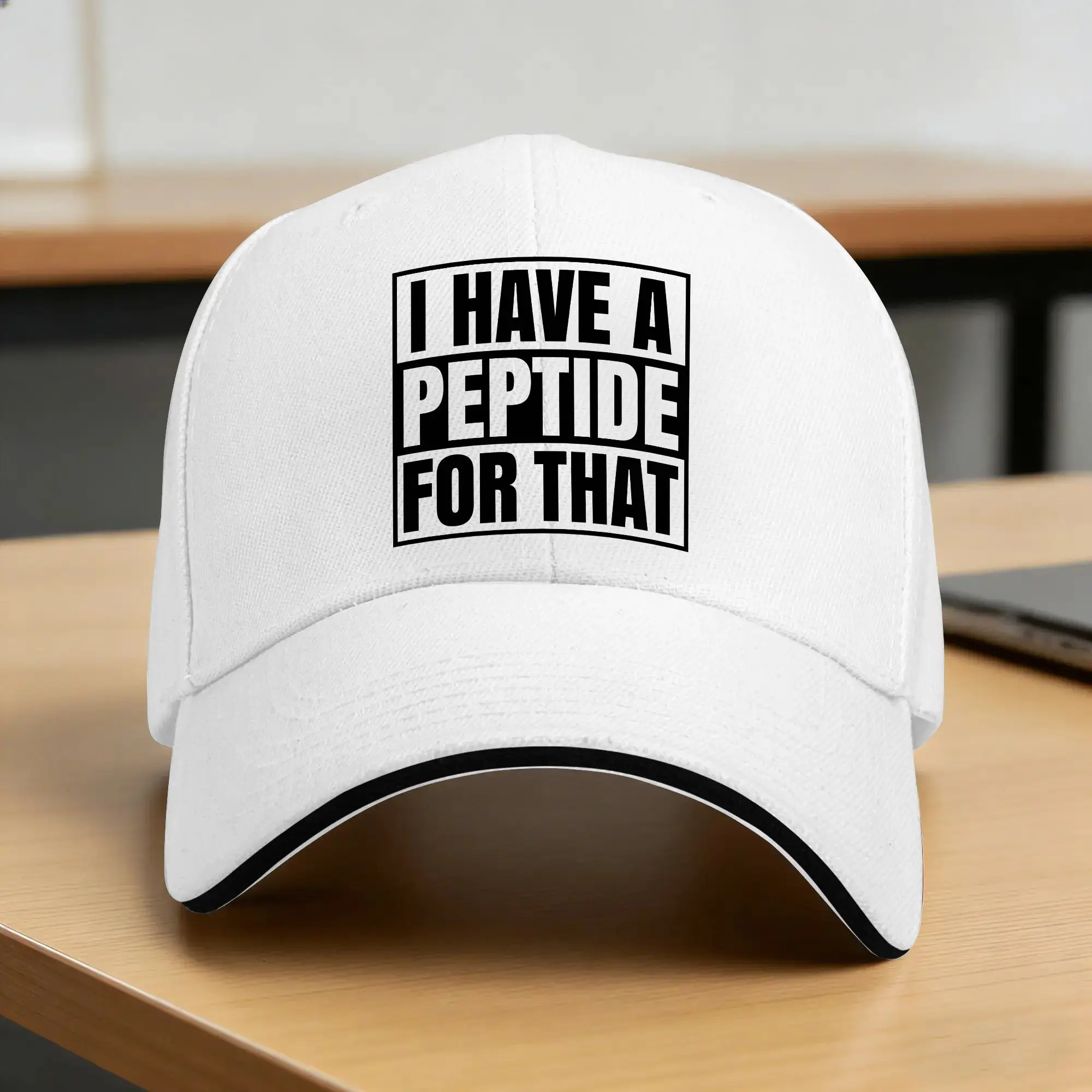 I Have A Peptide for that  Casual Baseball Cap  Running Hippie Trucker Hat Summer High Quality Men Women y2k Cute Snapback Cap