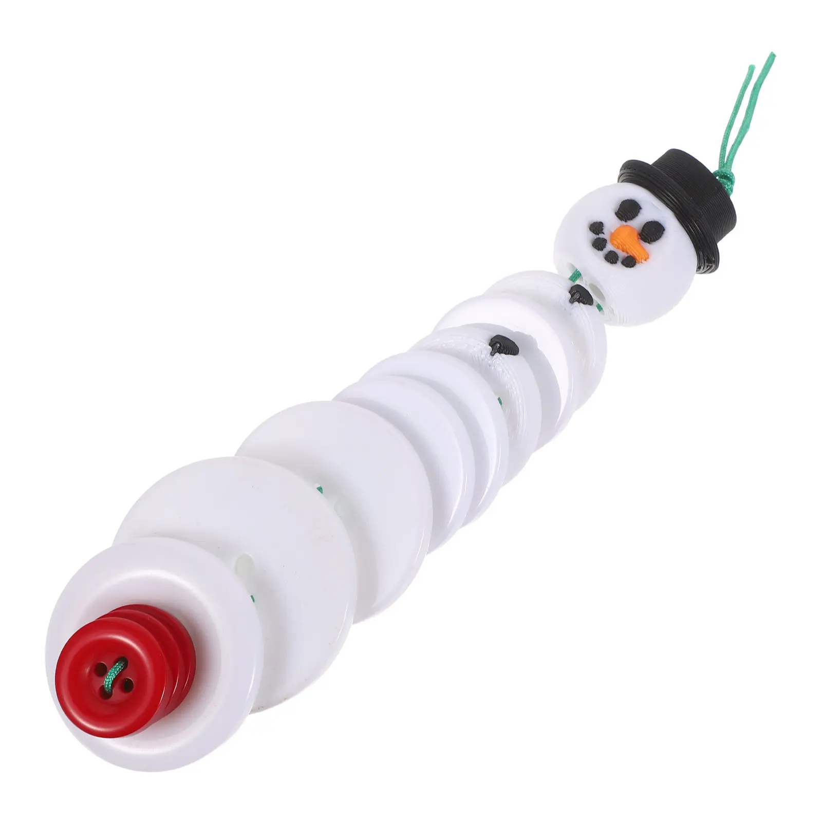 Button Snowman Ornament Set Christmas Tree Decor DIY Holiday Craft Kit for Family Bonding Mini Snowman Hanging Ornaments