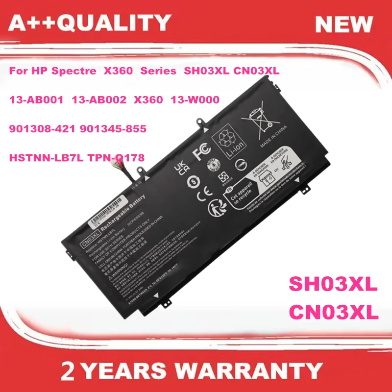 

SH03XL CN03XL Аккумулятор для ноутбука HP Spectre X360 13-AB001 13-AB002 X360 13-W000 HSTNN-LB7L TPN-Q178 901308 -421 901345 -855