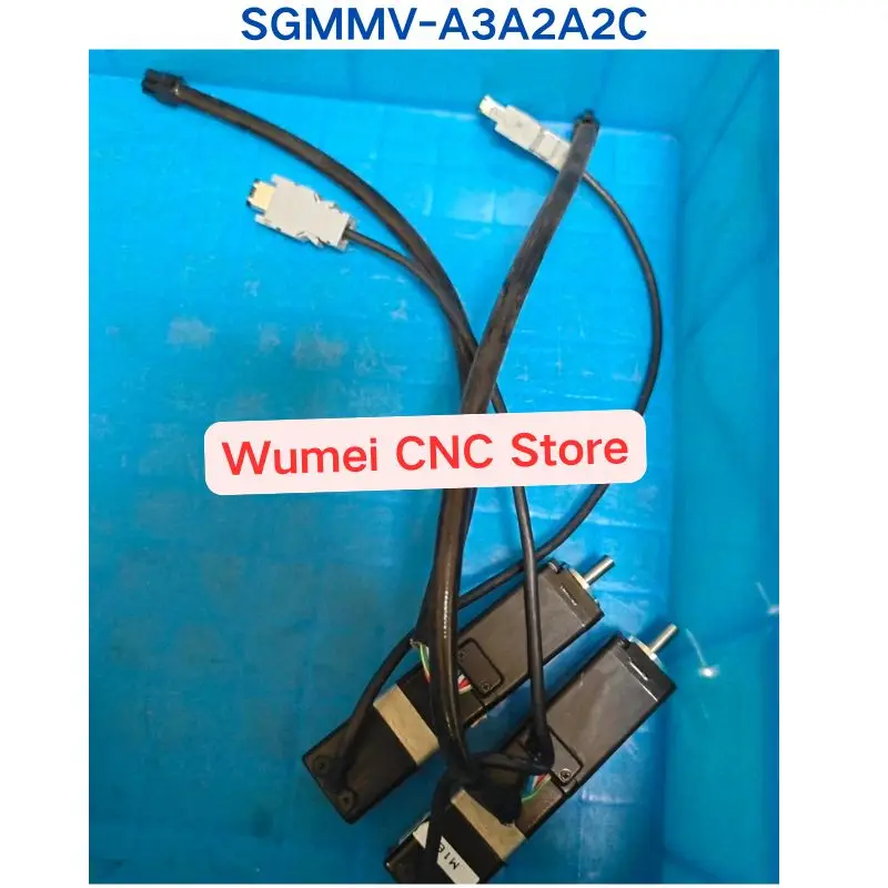 1 Piece Second-hand test OK Motor SGMMV-A3A2A2C If You Need Other Specifications, Please Consult