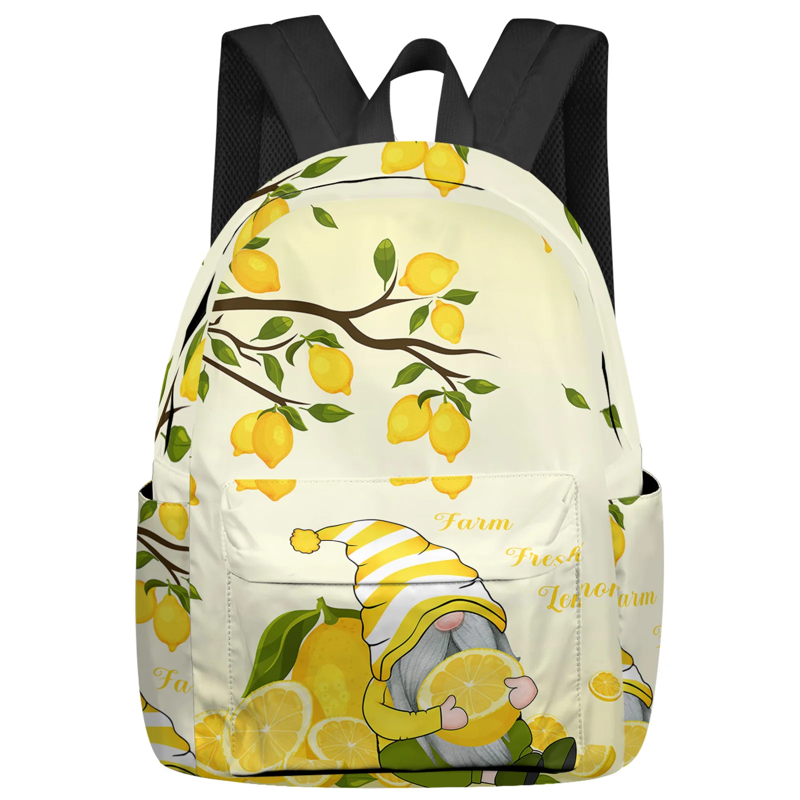 Lemon Dwarf Summer Backpacks Custom Student School Bags Laptop Backpack Men Women Female Travel Mochila