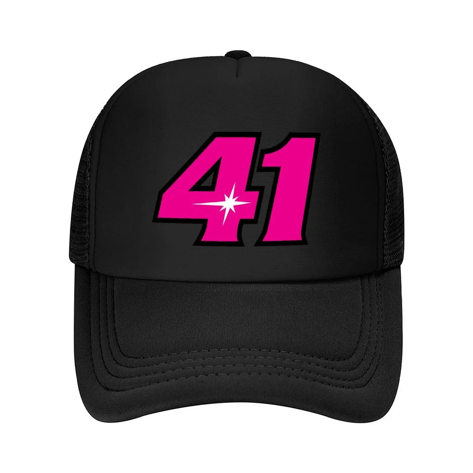 

Aleix Espargaro Number 41 Pink Baseball Cap Hat Baseball Cap Golf Wear Horse Hat Ball Cap Women's Golf Clothing Men's